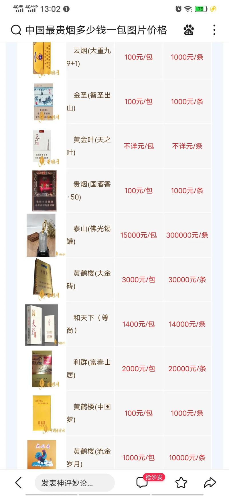 人气高档香烟排名【人气高档香烟排名前十】